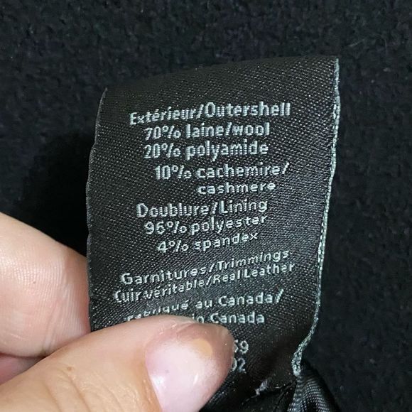 Mackage Black Peacoat with Flair Cashmere Blend - Picture 6 of 6